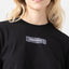 KISWA CROP TOP WOMEN BLACK METEORITE