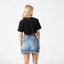 KISWA CROP TOP WOMEN BLACK METEORITE