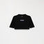 KISWA CROP TOP WOMEN BLACK METEORITE