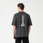 CARLIER T-SHIRT OVERSIZED MEN BLACK OYSTER