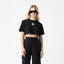 OLWYN CROP TOP WOMEN BLACK METEORITE