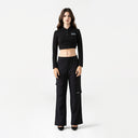APRILE CROP TOP WOMEN BLACK