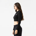 APRILE CROP TOP WOMEN BLACK