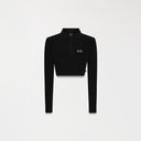 APRILE CROP TOP WOMEN BLACK