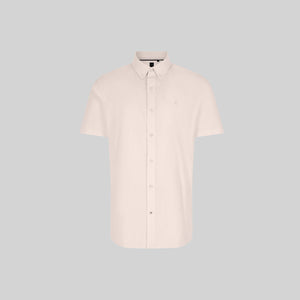 ASTON SHIRT SPORT SHORT SLEEVE MOONBEAM | Monastery Couture