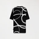 CHAINS T-SHIRT OVERSIZEDD MEN BLACK