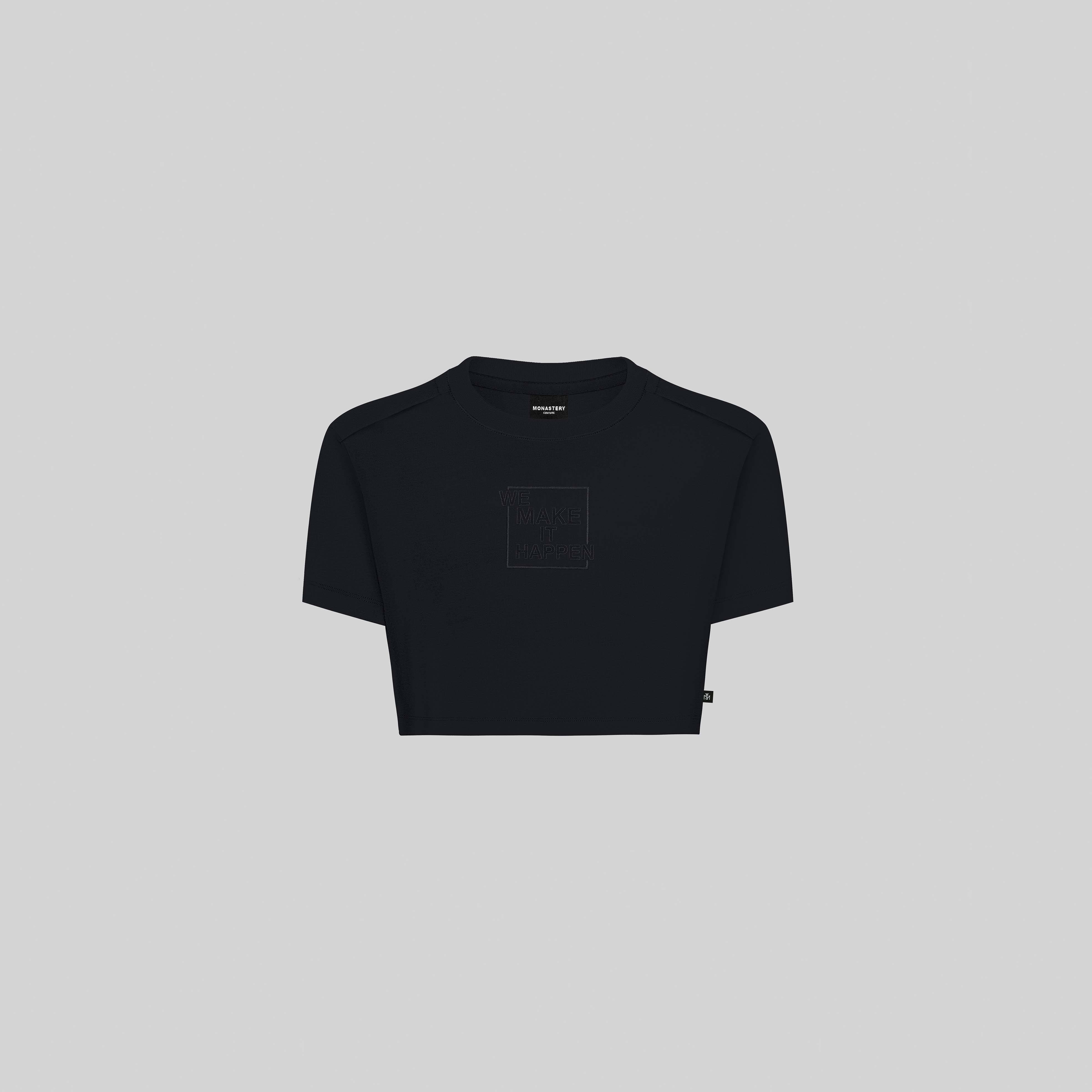 SKODA CROP TOP BLACK | Monastery Couture