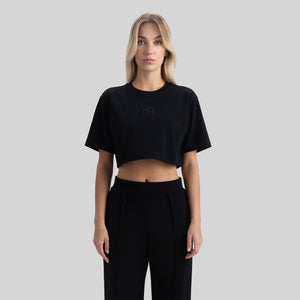 BENZ CROP TOP BLACK | Monastery Couture