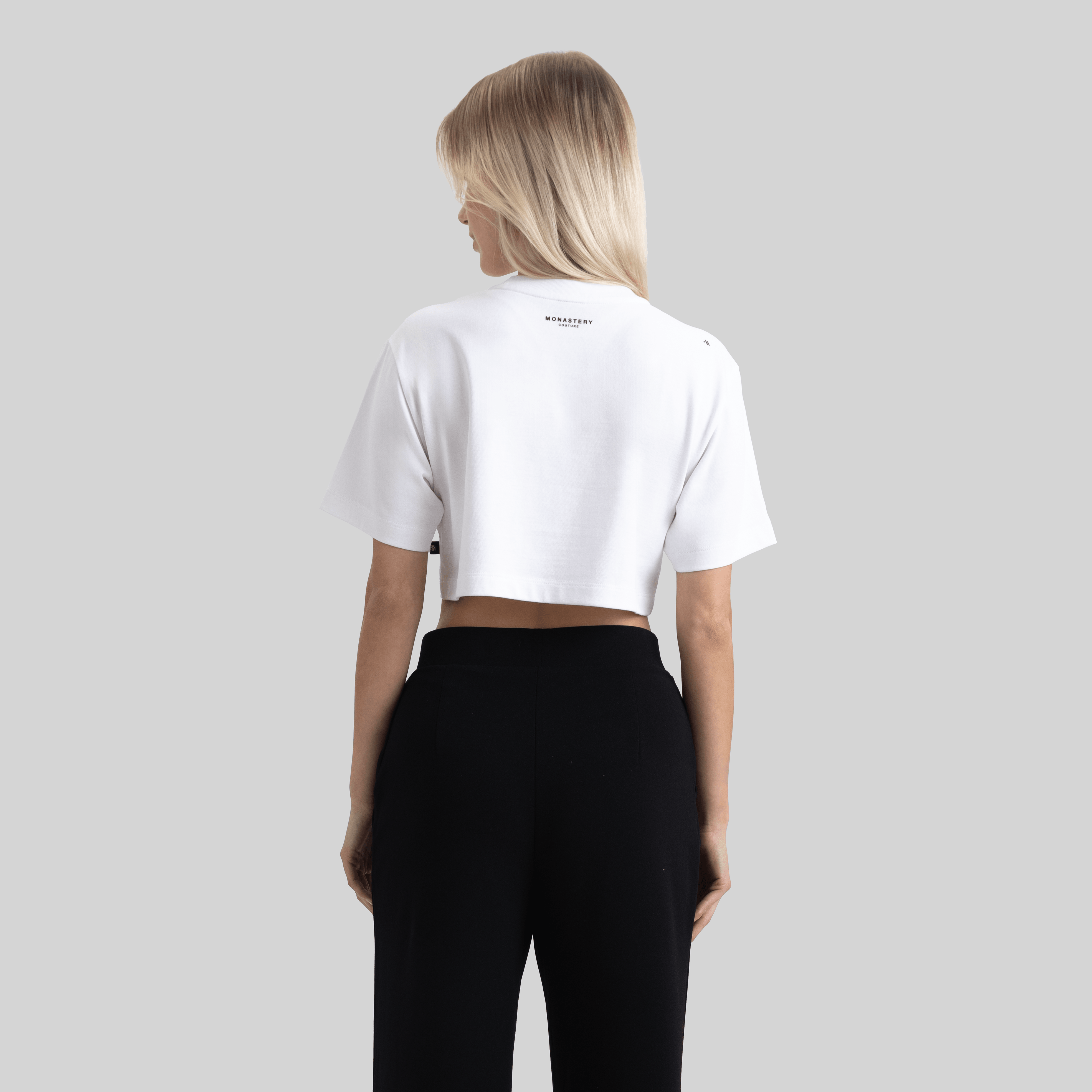 LYKAN CROP TOP WHITE | Monastery Couture