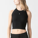 FAIRY KNITTED CROP TOP WOMEN BLACK