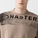 GIBBON T-SHIRT OVERSIZED MEN TAUPE GRAY