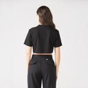 KUBLAI CROP TOP WOMEN BLACK