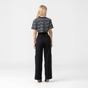 ISOLDEN CROP TOP WOMEN BLACK METEORITE