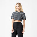 ISOLDEN CROP TOP WOMEN BLACK METEORITE