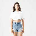 SUMMER CROP TOP WOMEN WHITE