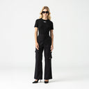 AKBAR T-SHIRT WOMEN BLACK METEORITE