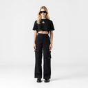 OLWYN CROP TOP WOMEN BLACK METEORITE