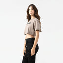 LEIRE CROP TOP WOMEN TAUPE GRAY