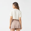 MED CROP TOP WOMEN WHITE ASPARAGUS