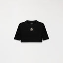 OLWYN CROP TOP WOMEN BLACK METEORITE