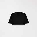 OLWYN CROP TOP WOMEN BLACK METEORITE