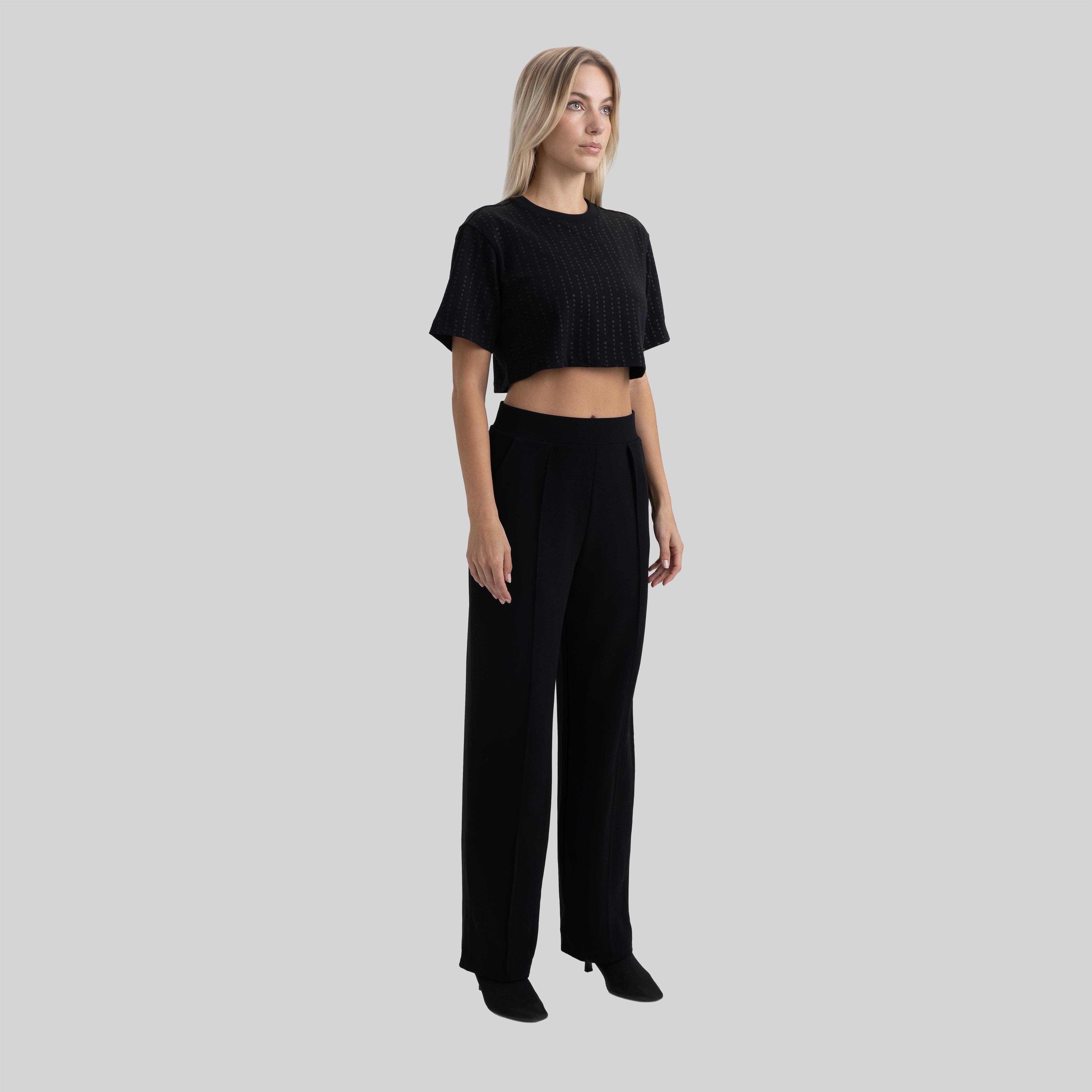 PONTIAC CROP TOP BLACK | Monastery Couture