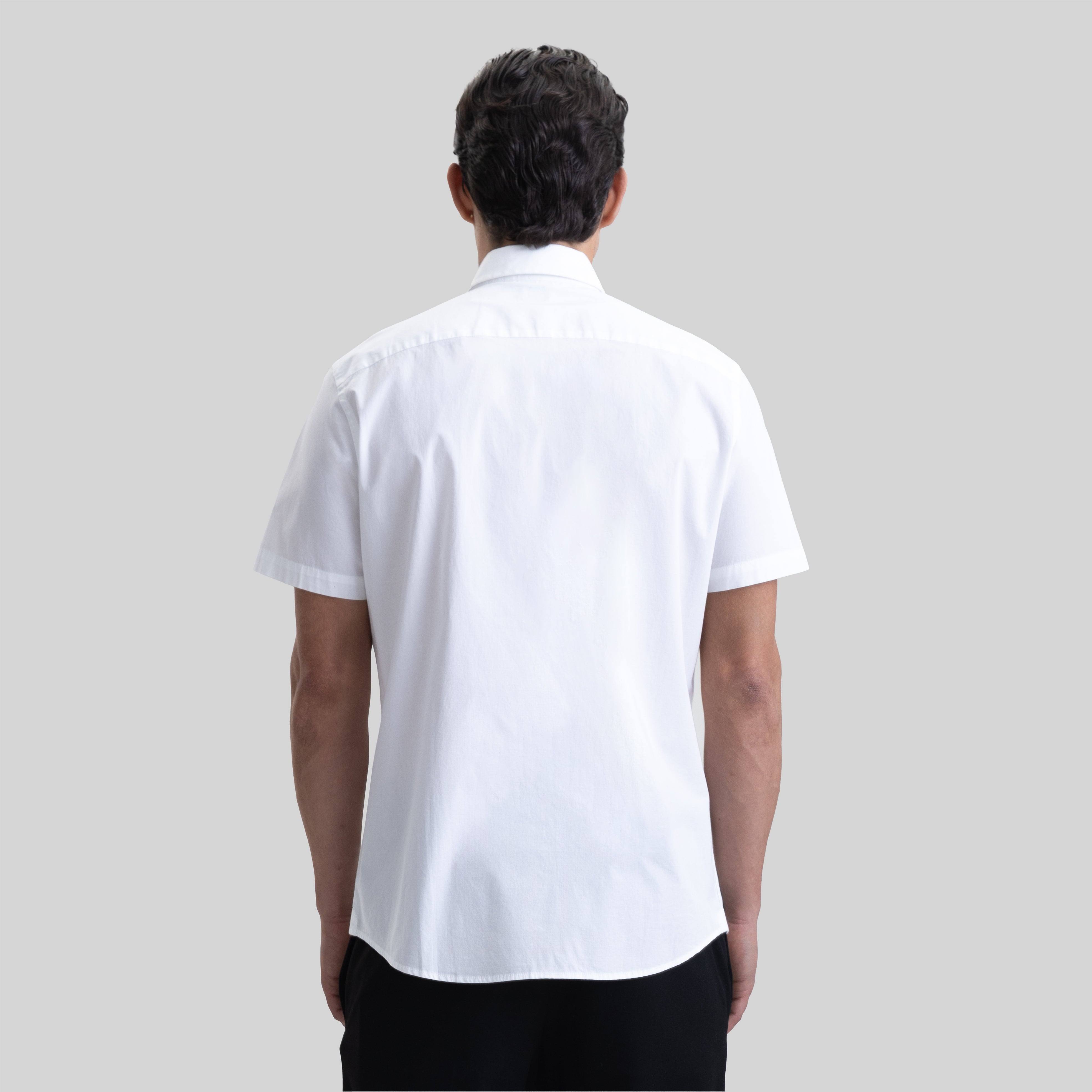 ASTON SHIRT SPORT SHORT SLEEVE WHITE | Monastery Couture