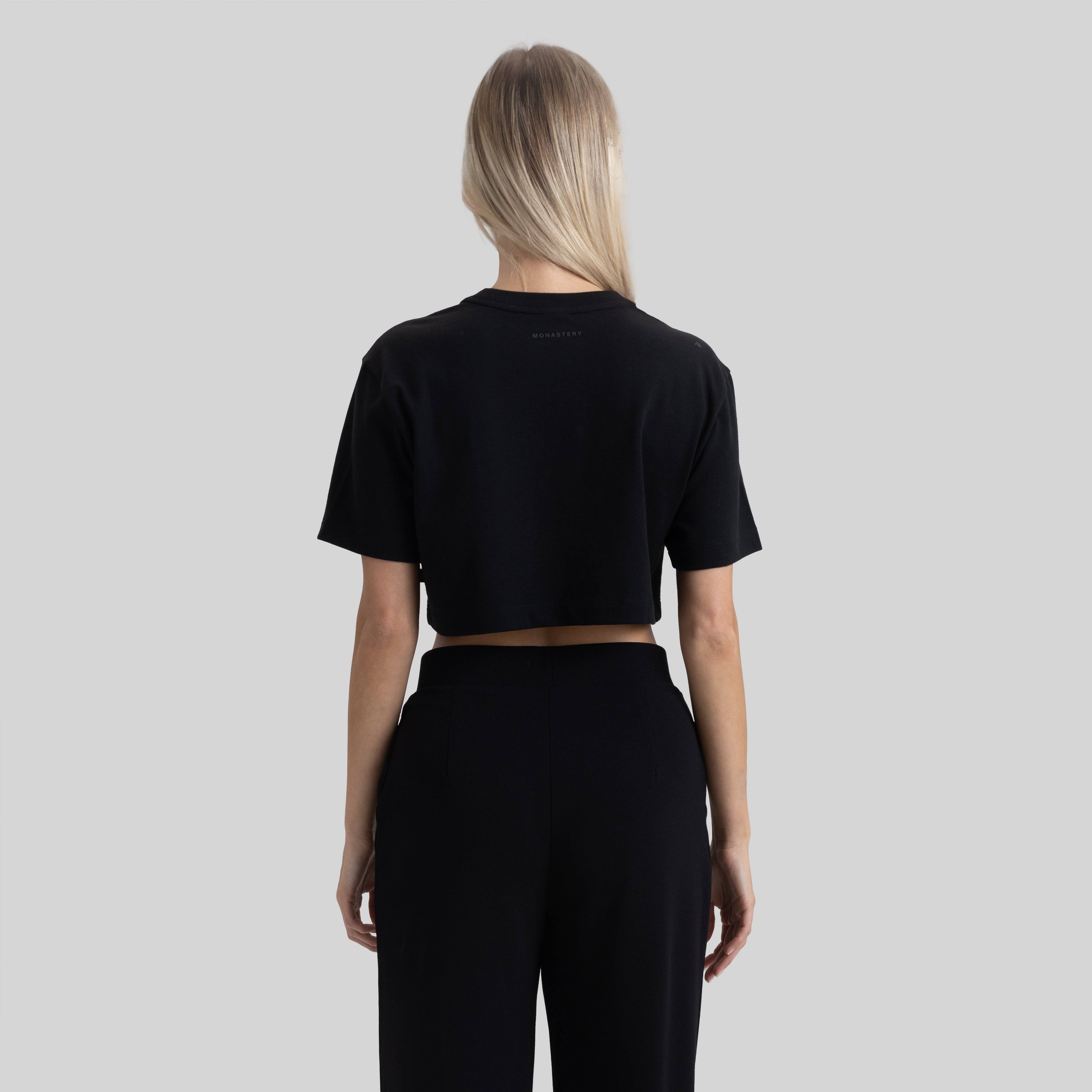 SKODA CROP TOP BLACK | Monastery Couture