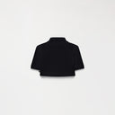 SUTTON POLO CROP TOP WOMEN BLACK