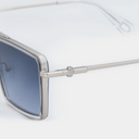 MARC SUNGLASSES TRANSPARENT SILVER
