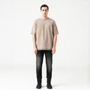 TUCKER T-SHIRT OVERSIZEDD MEN TAUPE GRAY