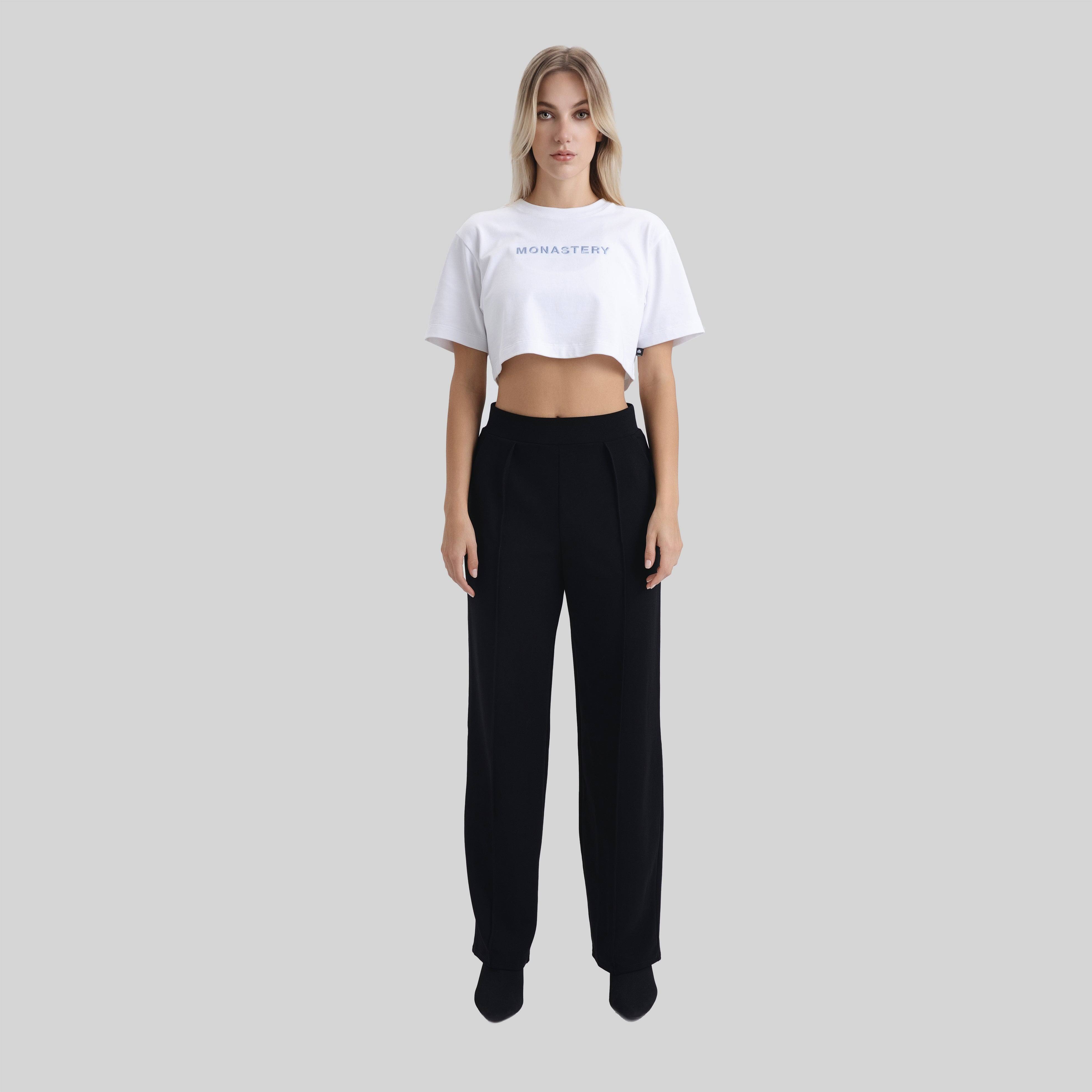 VETTEL CROP TOP WHITE | Monastery Couture