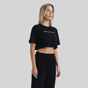 VETTEL CROP TOP BLACK | Monastery Couture