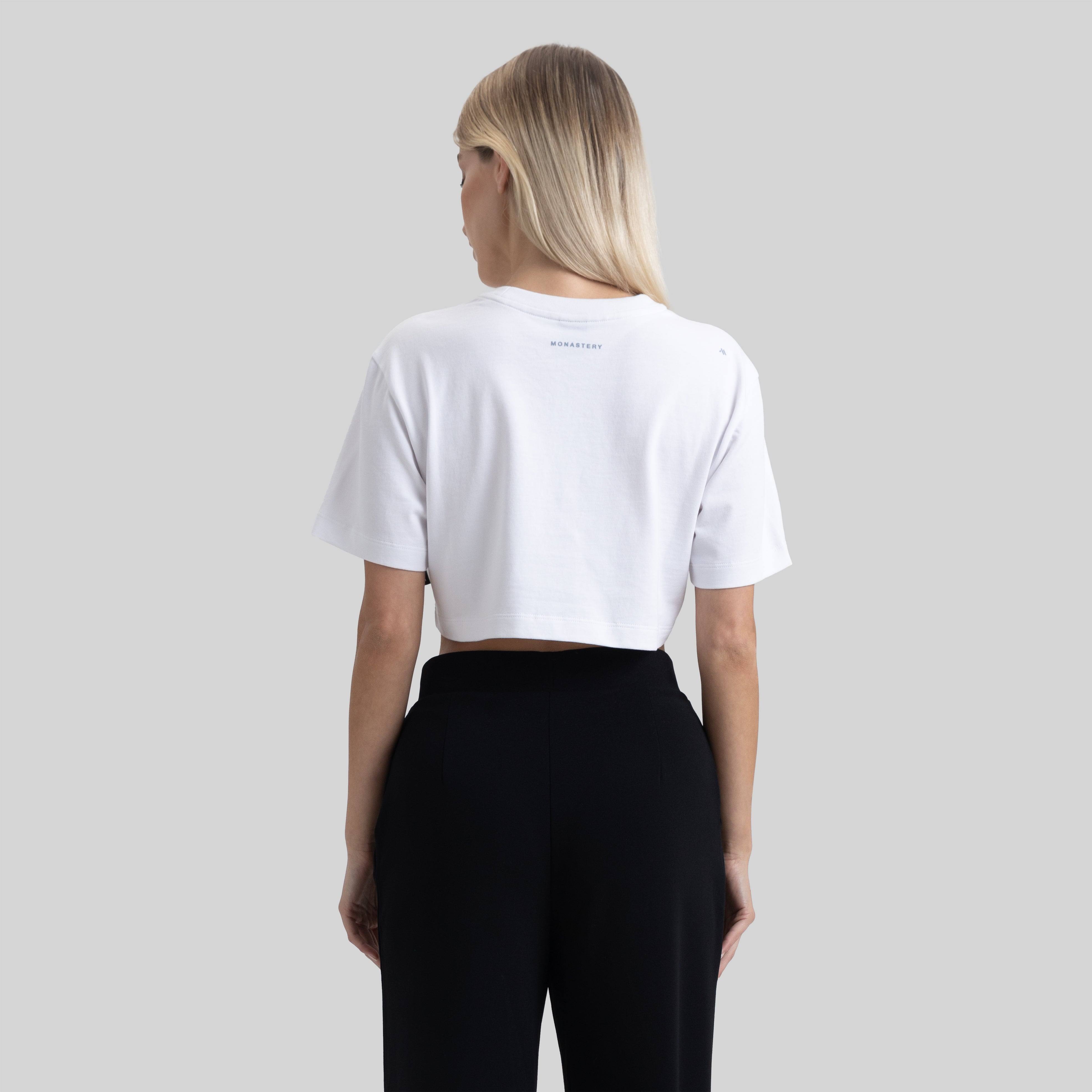 VETTEL CROP TOP WHITE | Monastery Couture