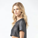 XELESTE CROP TOP WOMEN BLACK