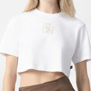 YLAIA CROP TOP WOMEN WHITE