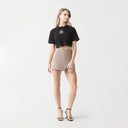 YLAIA CROP TOP WOMEN BLACK
