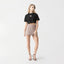 YLAIA CROP TOP WOMEN BLACK