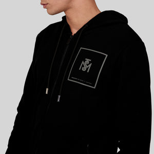 AKTION BLACK HOODIE | Monastery Couture