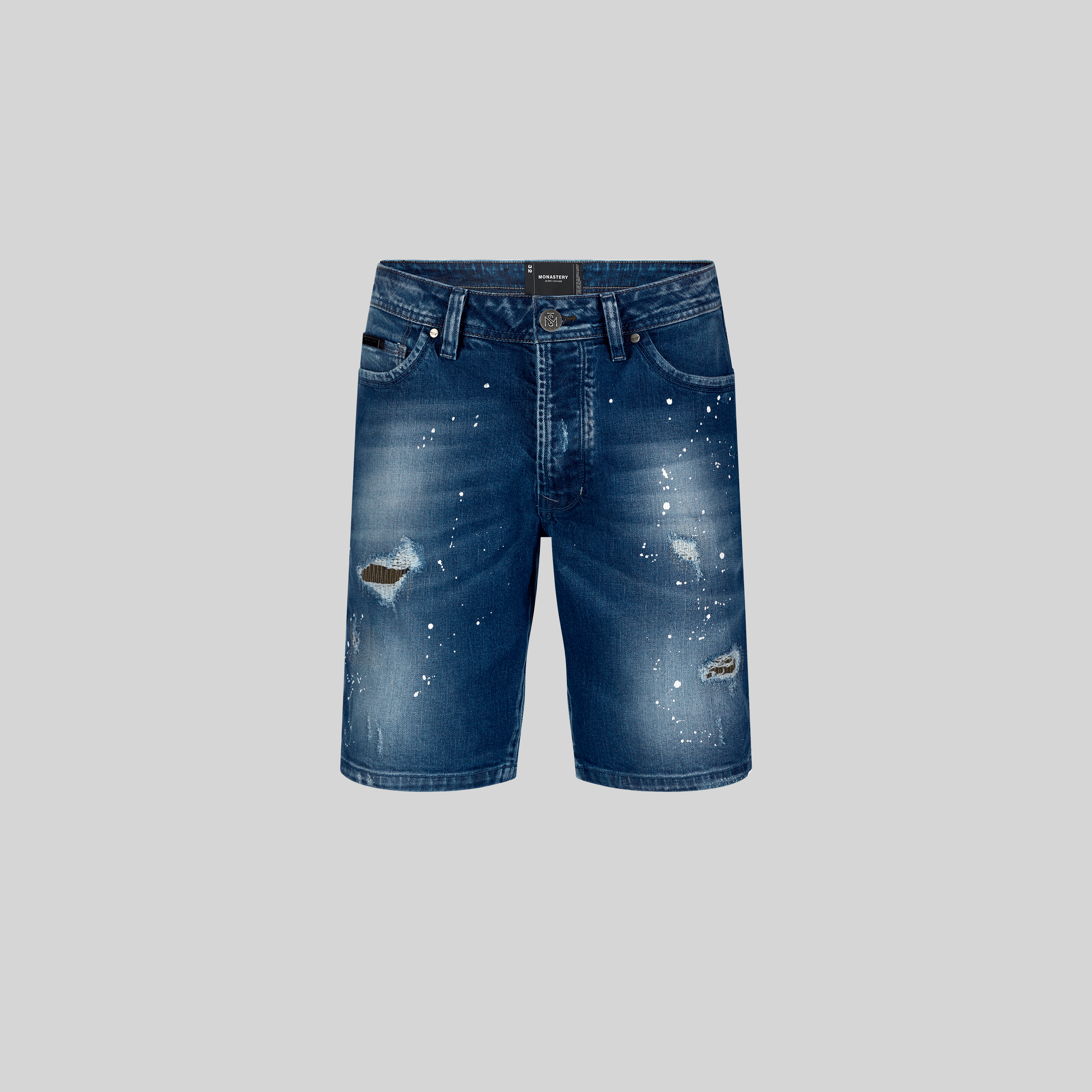 ASTROPHEL BLUE DENIM SHORT | Monastery Couture