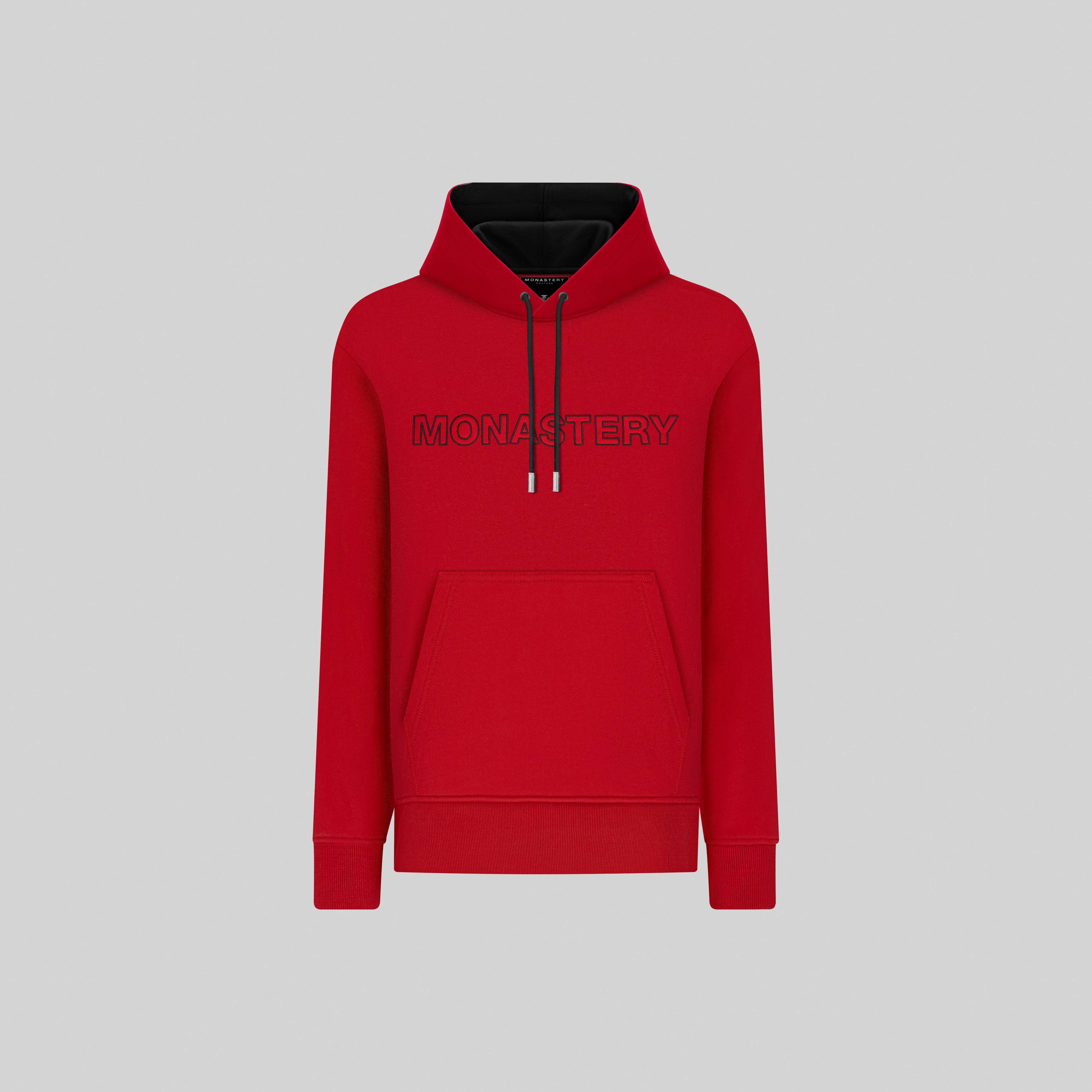 CASANDRO RED HOODIE | Monastery Couture