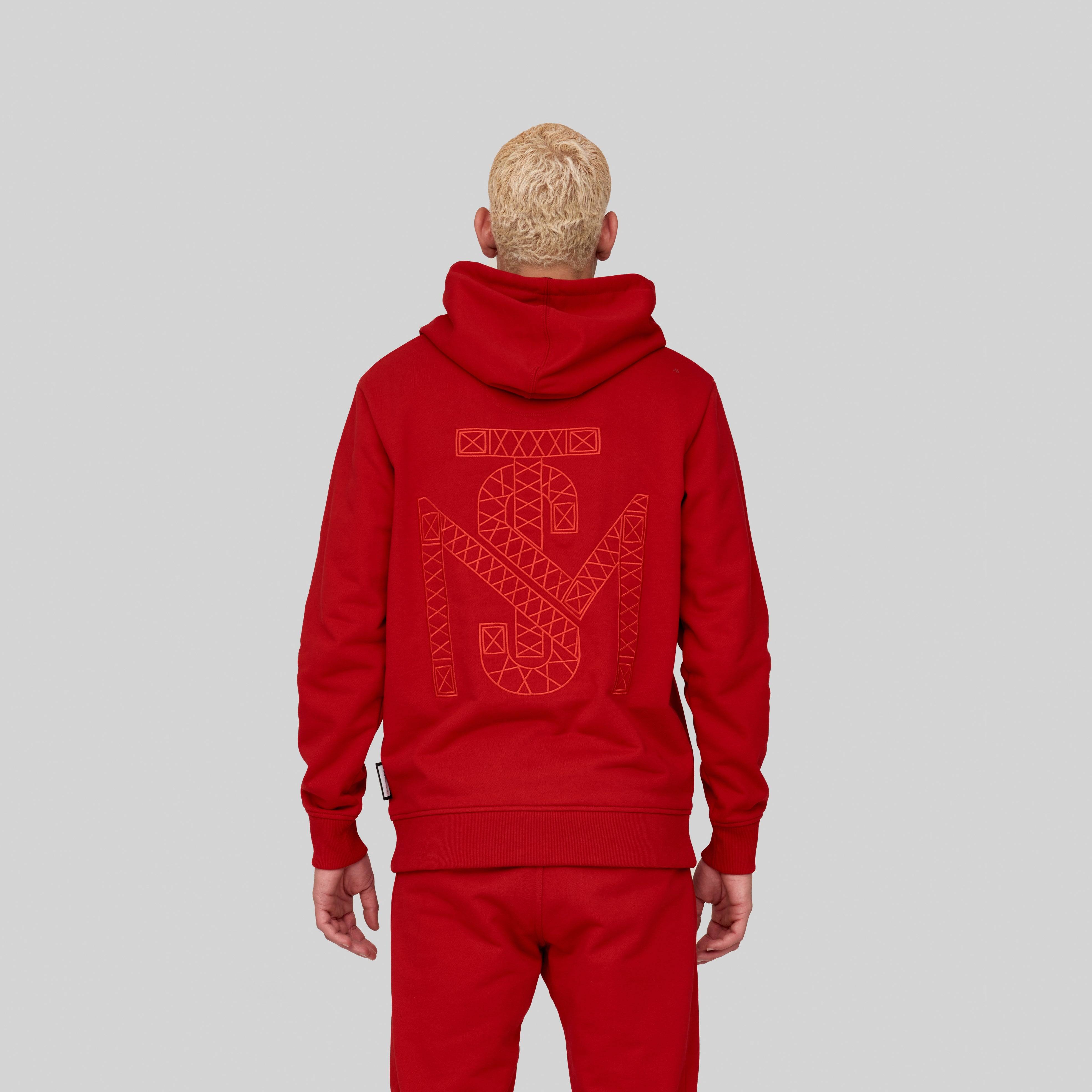 CASANDRO RED HOODIE | Monastery Couture