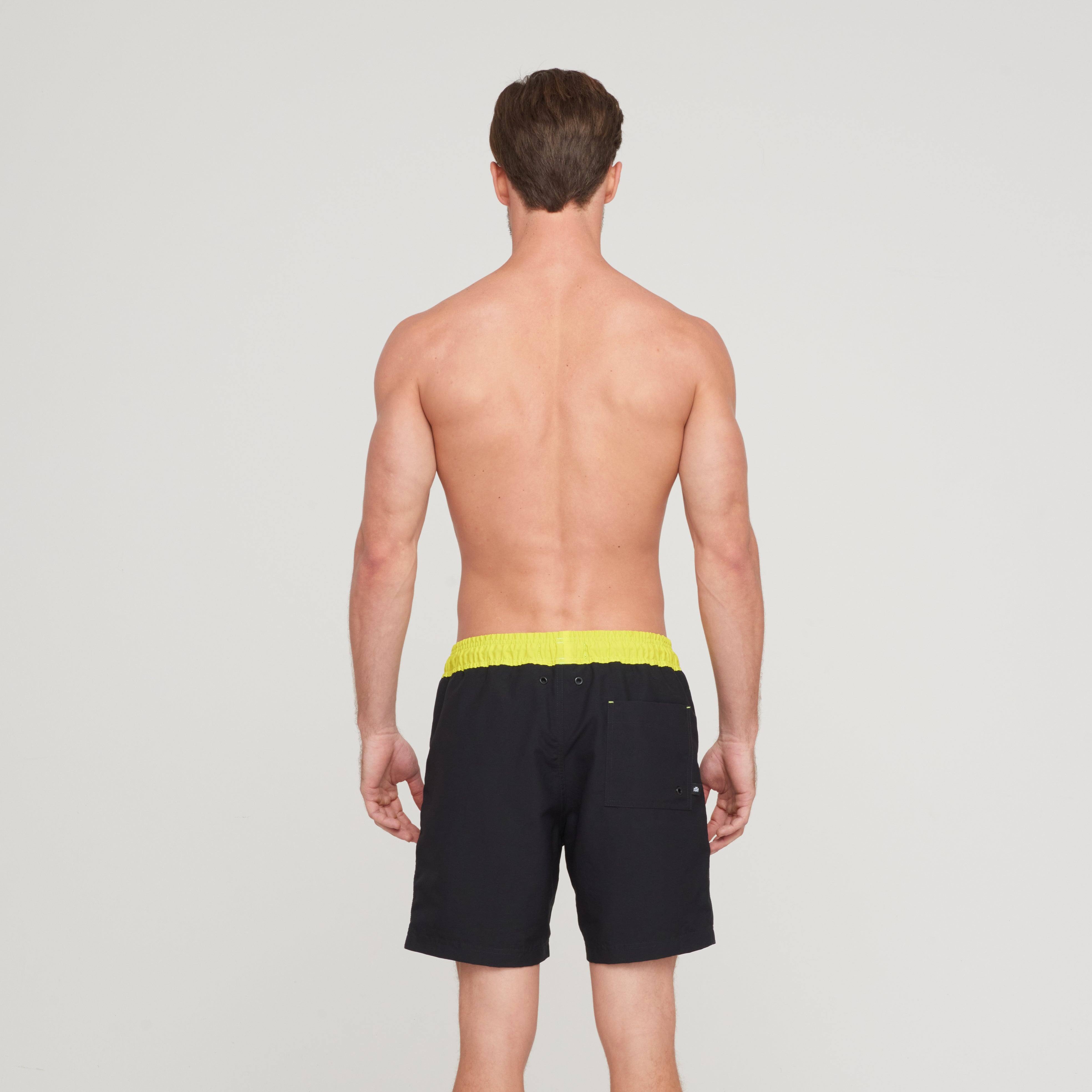 FENIX BLACK SWIM SHORT | Monastery Couture