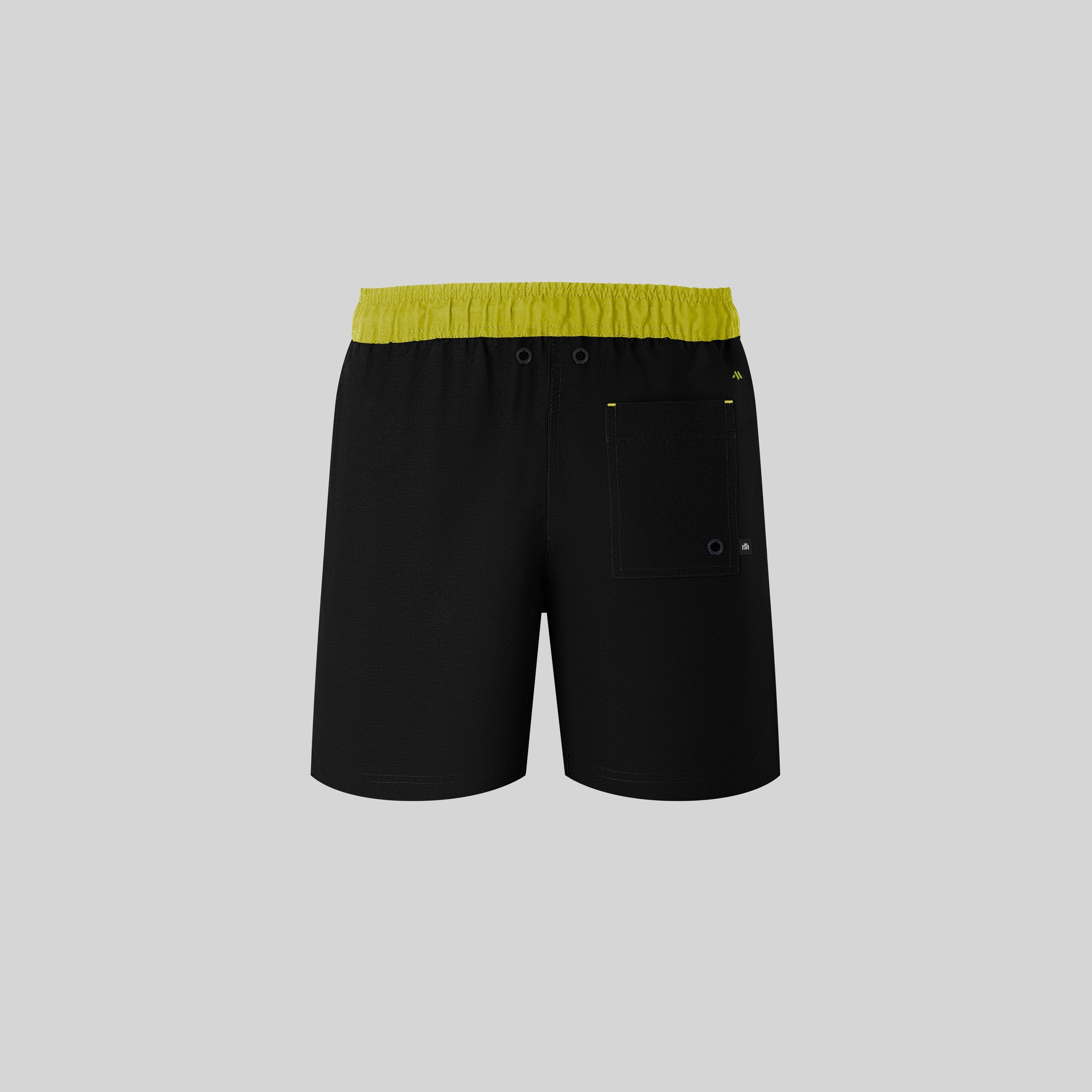 FENIX BLACK SWIM SHORT | Monastery Couture