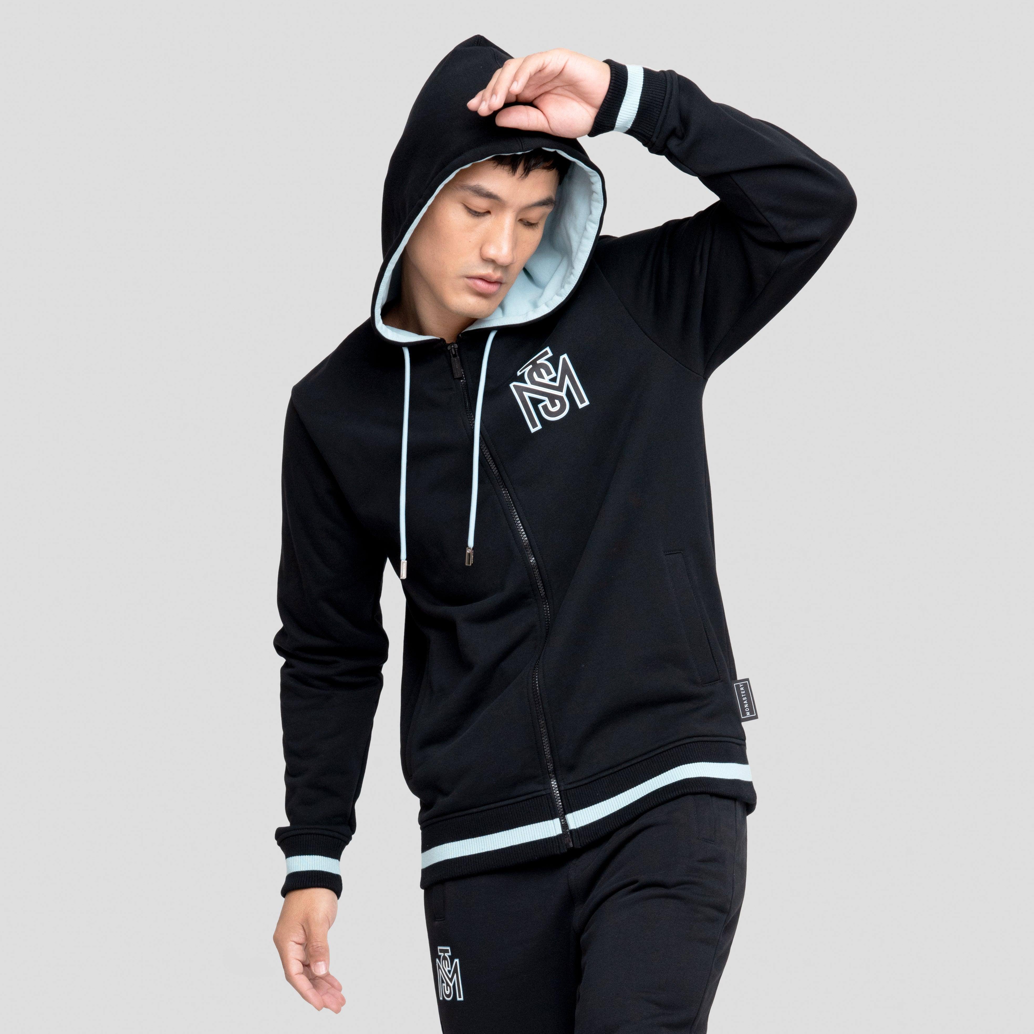 PERSEUS BLACK HOODIE | Monastery Couture