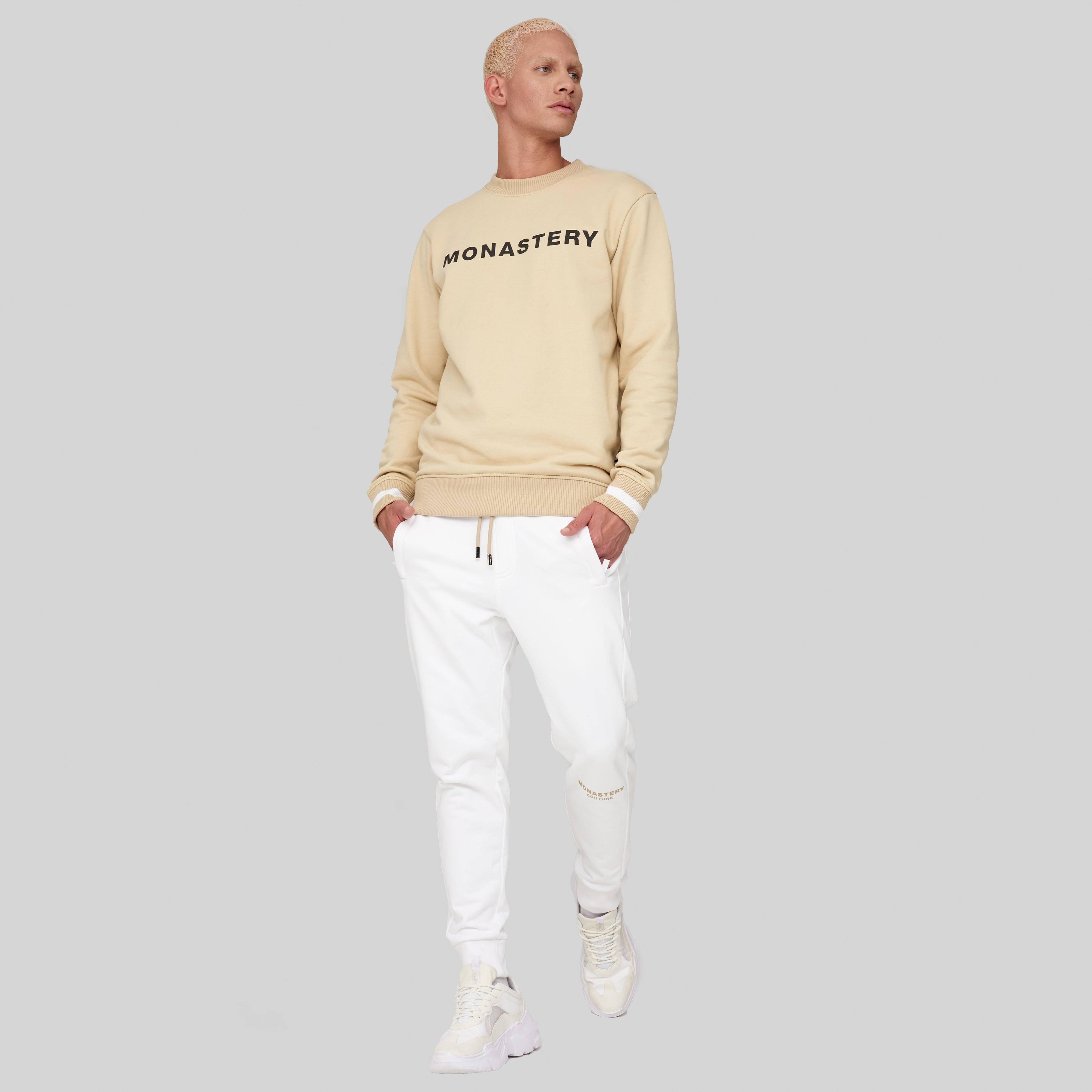 JENO WHITE JOGGER | Monastery Couture