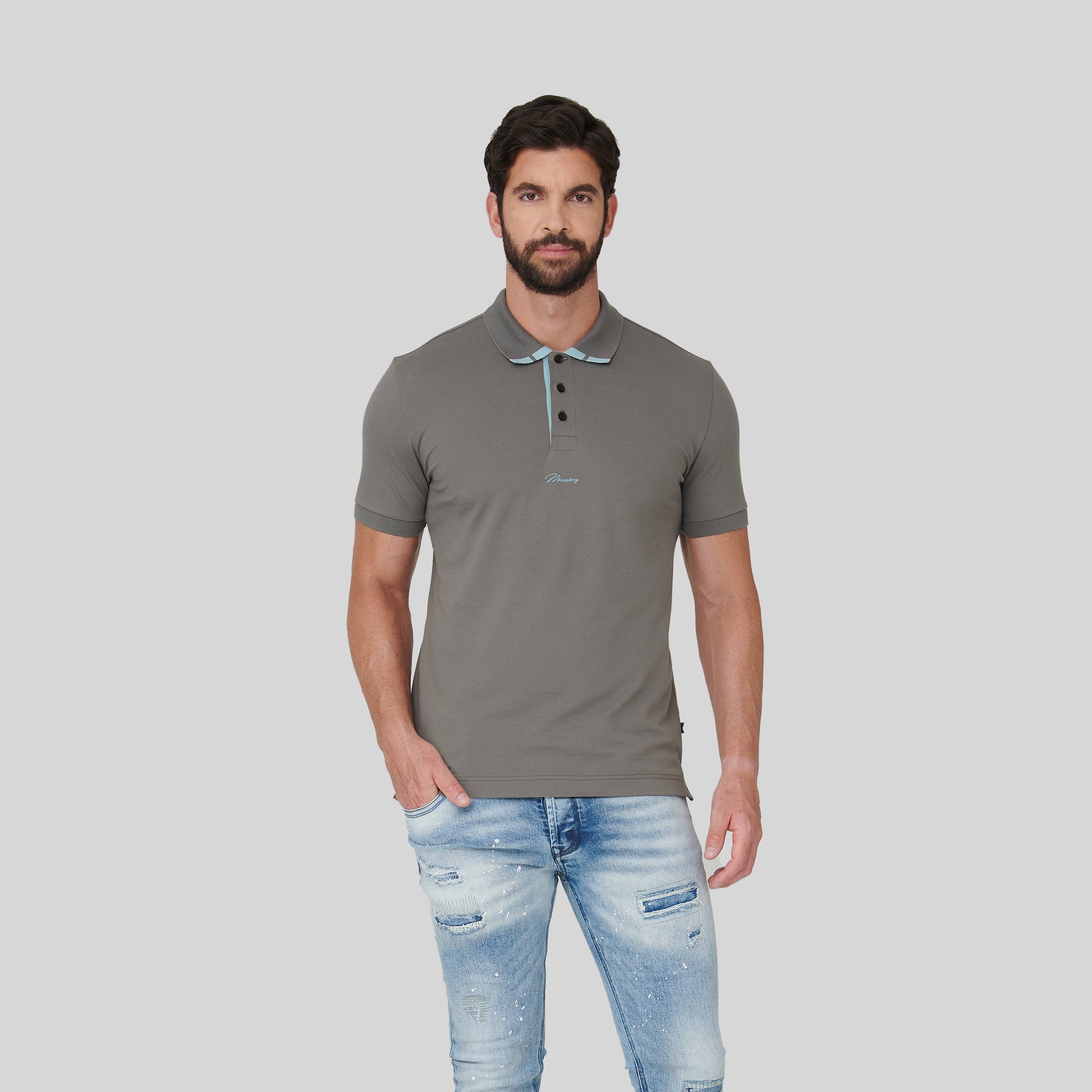 MEGES GREY POLO | Monastery Couture