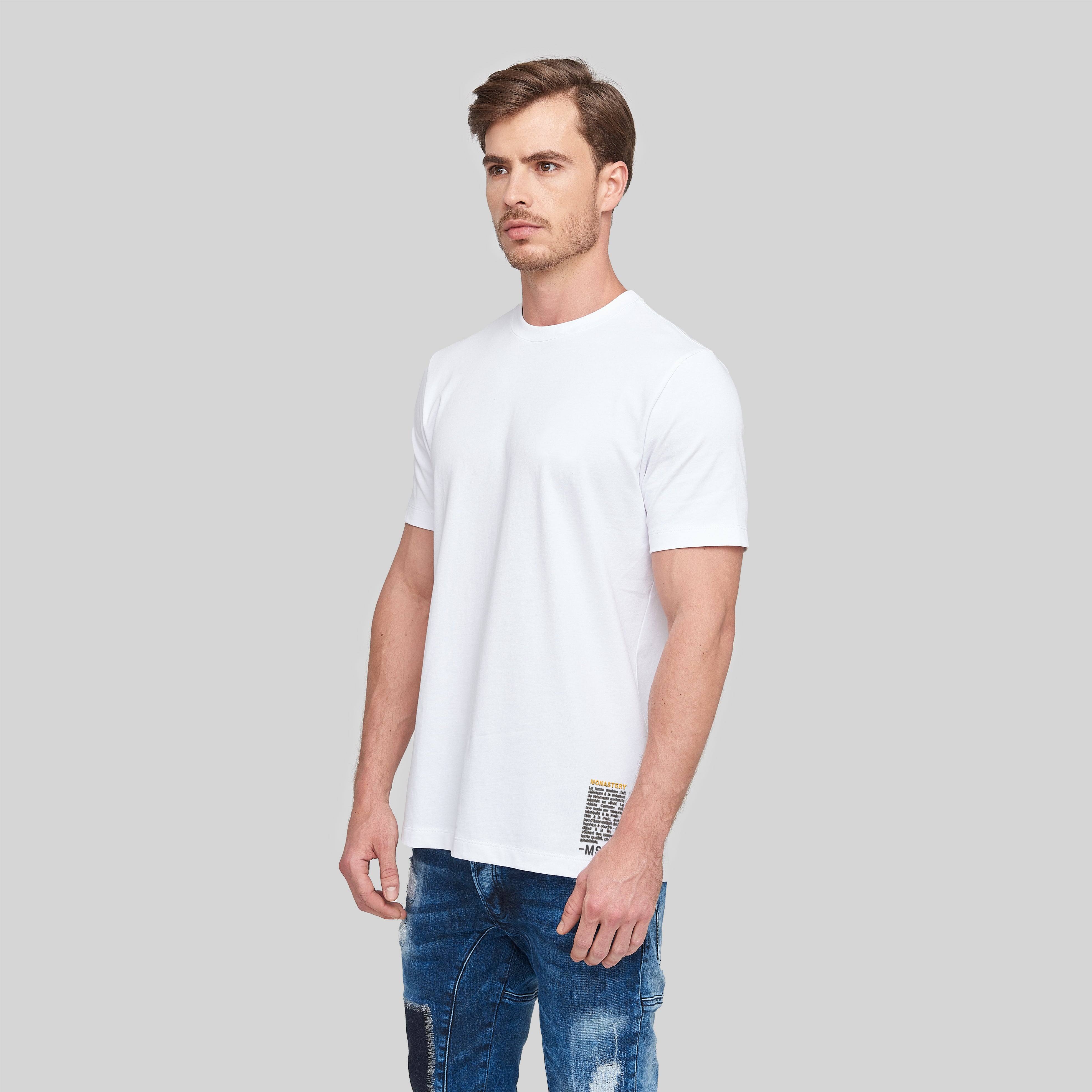 POLUX WHITE T-SHIRT | Monastery Couture