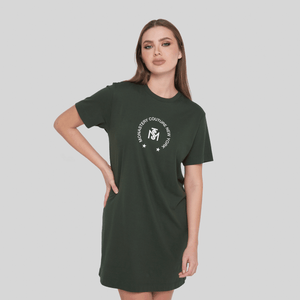 RAVENA GREEN T-SHIRT DRESS | Monastery Couture