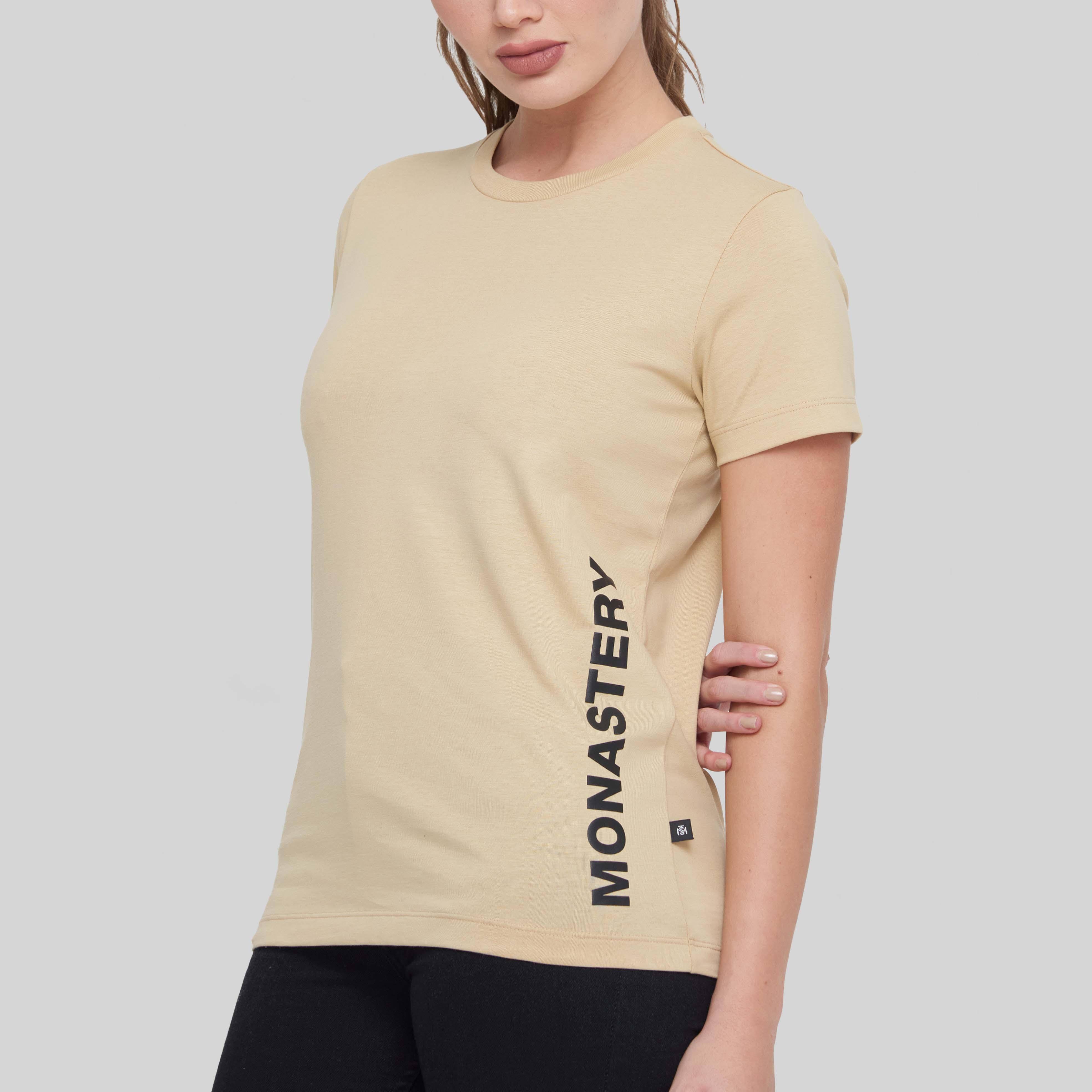 SIRRA CAMEL T-SHIRT | Monastery Couture